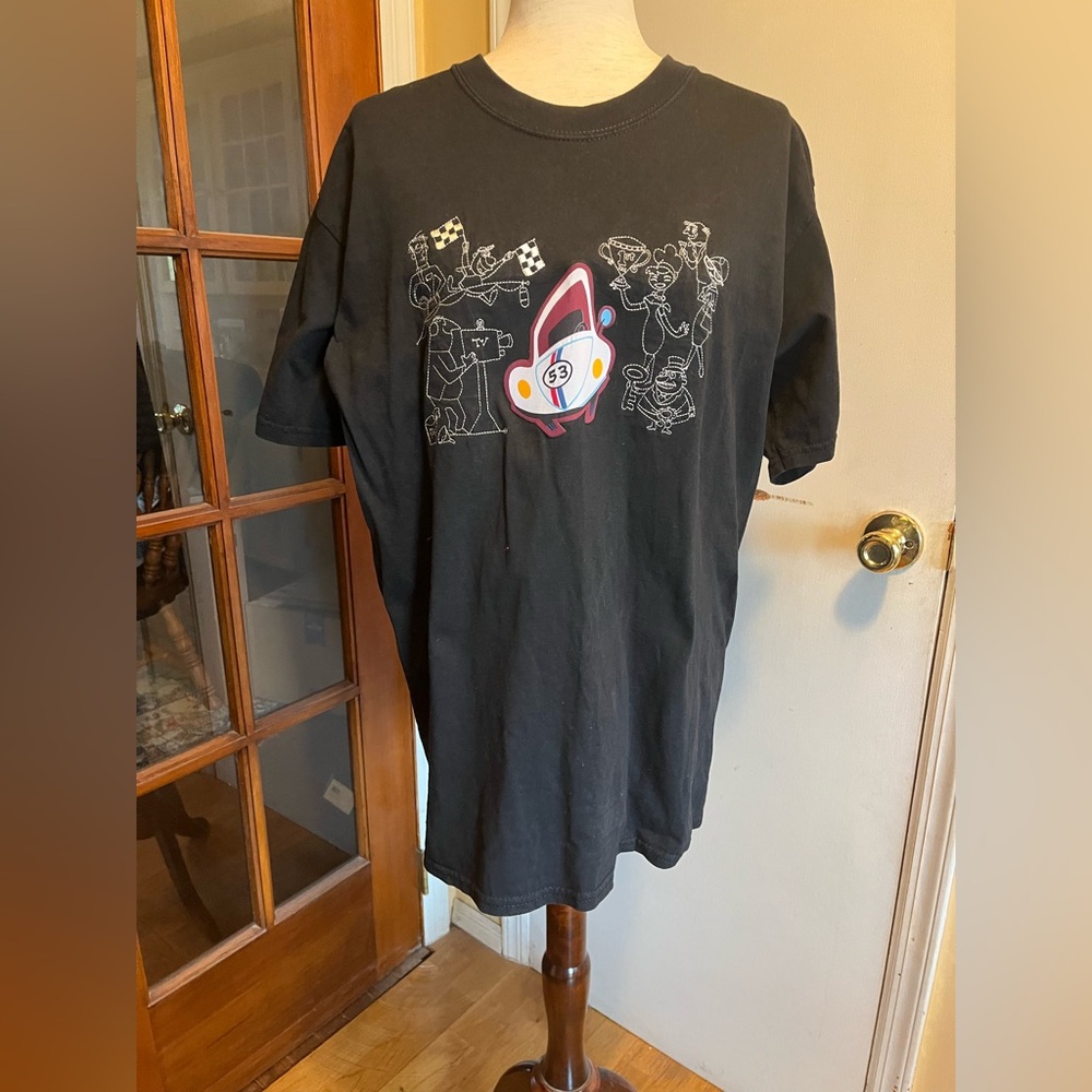 Vintage Disney Herbie Embroidered Black T-Shirt